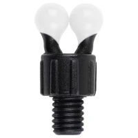 Cap Hanger Fox Black Label Bobbin Clips, White, 3buc/pac