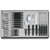 Set 24 Tacamuri 6 Persoane Victorinox, Swiss Modern Table Set, Lama Zimtata 12cm, Negru Set 24 Tacamuri 6 Persoane Victorinox, Swiss Modern Table Set, Lama Zimtata 12cm, Negru