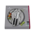 Set 6 Cutite Si 6 Furculite Victorinox, Swiss Modern Table Set, Lama Zimtata 12cm, Negru Set 6 Cutite Si 6 Furculite Victorinox, Swiss Modern Table Set, Lama Zimtata 12cm, Negru