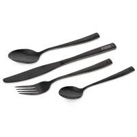 Set Tacamuri Fox Cookware Black Stainless Cutlery Set Set Tacamuri Fox Cookware Black Stainless Cutlery Set