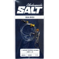 Taparina SHAKESPEARE Salt 1 Hook Clipped Rig, marimea 1/0, 1buc/pac