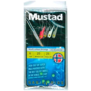 Taparine MUSTAD Multi Colour Shrimps Sabiki Rig Nr.3, Carlige Nr.4, 4buc/pac Taparine MUSTAD Multi Colour Shrimps Sabiki Rig Nr.3, Carlige Nr.4, 4buc/pac