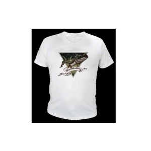 TRICOU OKUMA T-SHIRT PIKE WHITE MARIME XXXL TRICOU OKUMA T-SHIRT PIKE WHITE MARIME XXXL