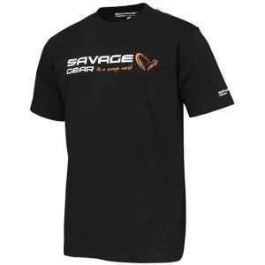 TRICOU SAVAGE GEAR  SIGNATURE LOGO BLACK INK MAR.XL