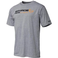 Tricou Savage Gear  Signature Logo Grey Melange Mar.2xl