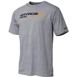 TRICOU SAVAGE GEAR  SIGNATURE LOGO GREY MELANGE MAR.2XL