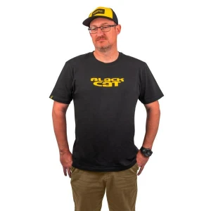 Tricou BLACK CAT Logo Black T-Shirt, Marime L