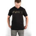 Tricou Fox Black Camo Chest Print T-Shirt, Marime M
