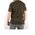 Tricou Fox Raglan Black Camo Sleeves T-Shirt, Marime S