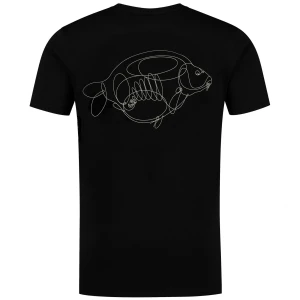 Tricou KORDA One Liner Tee Black, Marime 2XL Tricou KORDA One Liner Tee Black, Marime 2XL