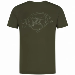 Tricou KORDA One Liner Tee Olive, Marime 3XL Tricou KORDA One Liner Tee Olive, Marime 3XL
