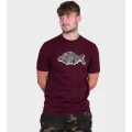 Tricou Korda Outline Tee, Burgundy , Marime 3XL