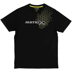Tricou MATRIX Hex Print T-Shirt, Black, Marime M