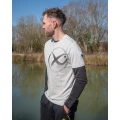 Tricou MATRIX Large Mesh Logo T-Shirt, Grey, Marime 3XL