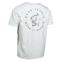 Tricou NASH Make It Happen Carp Logo T Shirt Ecru, Marime M