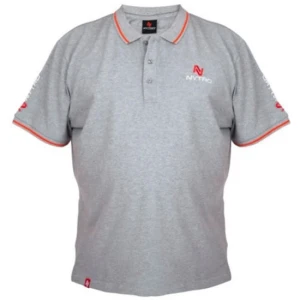 Tricou Polo NYTRO Light Marl Grey Shirt, Marime 2XL