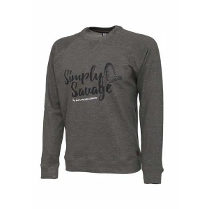 Tricou Savage Gear Simply Savage Grey Mar. S Tricou Savage Gear Simply Savage Grey Mar. S