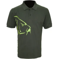 Tricou Zfish Carp Polo T-Shirt, Olive Green, Marimea L