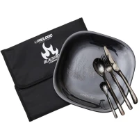 Set Prologic  Farfurie Plus Tacamuri Black Fire Set Prologic  Farfurie Plus Tacamuri Black Fire