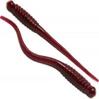 Grub Big Hammer Salt Shaker Worms 4" Pumpkin Red, 10cm, 6buc/pac