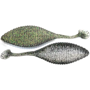 Grub Hide Up Stagger Wide 4", 246 Silver Shad, 10.2cm, 4buc/pac