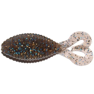 Grub Hide Up Stagger Wide Twintail 2.2", 115 Cinnamon Blue Gill, 5.6cm, 8buc/pac Grub Hide Up Stagger Wide Twintail 2.2", 115 Cinnamon Blue Gill, 5.6cm, 8buc/pac