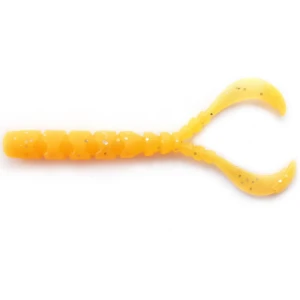 Grub Mustad Aji Micro Chiki Orange Glow Glitter, 4.3cm, 12+1buc/pac Grub Mustad Aji Micro Chiki Orange Glow Glitter, 4.3cm, 12+1buc/pac