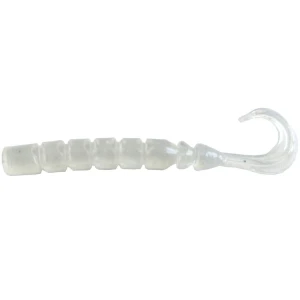 Grub Mustad Finesse Micro  Clear Luminous Silver Glitter,  6.4cm, 12buc/pac