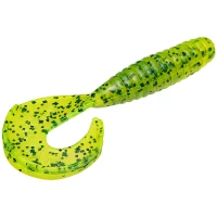  Grub Strike King Rage Tail Grub, Chartreuse Pepper, 10cm, 10buc/plic
