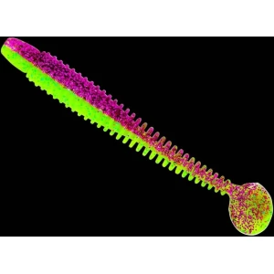  Shad Lunker City Swimmin' Ribster 4”, 239 Pimp Daddy, 10cm, 10buc/blister