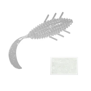 LEFTAIL COLMIC 3.5'' 8.9cm ALBINO WHITE GLOW FLUO