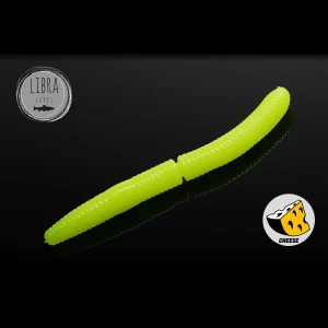 NALUCA LIBRA DYING WORM 6.5cm 006 Cheese Hot Yellow 10buc NALUCA LIBRA DYING WORM 6.5cm 006 Cheese Hot Yellow 10buc