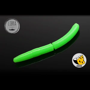 NALUCA LIBRA DYING WORM 6.5cm 026 Cheese Hot Green 10buc