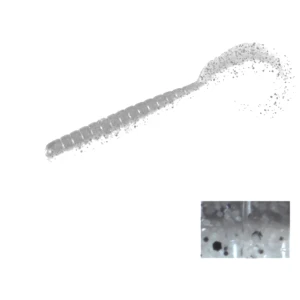 RAZOR GRUB COLMIC 4.5" 11.4cm SMOKE SHAD 