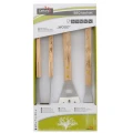 Set Cattara Ustensile Pentru Gratar Cu Manere De Lemn, TT13108, 3buc/pac Set Cattara Ustensile Pentru Gratar Cu Manere De Lemn, TT13108, 3buc/pac