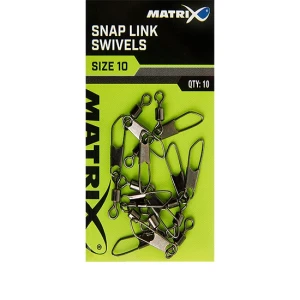 Agrafa cu Vartej Matrix Snap Link Swivels Nr.14, 10buc/pac Agrafa cu Vartej Matrix Snap Link Swivels Nr.14, 10buc/pac