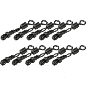 Agrafa Cu Blocaj Carp Zoom + Vartej nr.4 negru 10/set  Agrafa Cu Blocaj Carp Zoom + Vartej nr.4 negru 10/set