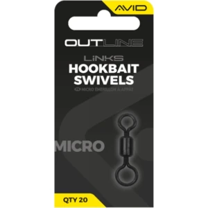 Vartej AVID Outline Micro Hookbait Swivel, 20buc/pac Vartej AVID Outline Micro Hookbait Swivel, 20buc/pac