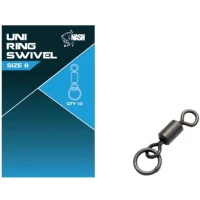 Vartej Cu Anou Nash Ring Swivel, Size 8, 10buc/pac Vartej Cu Anou Nash Ring Swivel, Size 8, 10buc/pac