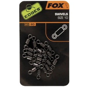 Vartej FOX Edges Swivel Nr.10, 20buc/pac