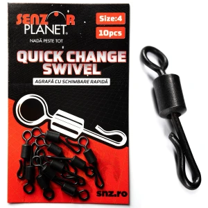 Vartej Rapid SENZOR Quick Change Swivel, Nr.4, 10buc/pac Vartej Rapid SENZOR Quick Change Swivel, Nr.4, 10buc/pac