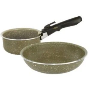 Set Trakker Pentru Gatit Armolife Marble Cookset, Medium, Olive