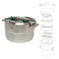 Set gatit camping Stanley Adventure The Full Kitchen Base Camp Cook Set Stainless Steel 3.5 l  Set gatit camping Stanley Adventure The Full Kitchen Base Camp Cook Set Stainless Steel 3.5 l