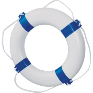 Colac de Salvare TREM, 57x34cm, Alb/Albastru