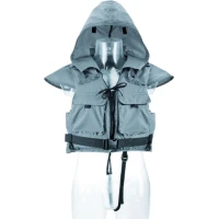 Vesta De Flotabilitate Pentru Pescuit Allroundmarin Cu Gluga, Extra Lata, 50n, Peste 70kg