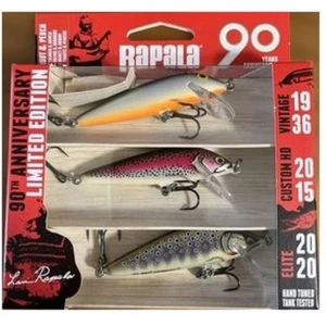 Kit Voblere RAPALA 90 Years Lurke Kit CD07, 7cm, 3buc/pac Kit Voblere RAPALA 90 Years Lurke Kit CD07, 7cm, 3buc/pac
