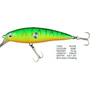 Vobler FL FL115 Floating 100mm 15.5g Depth 0.6-1.2m Colour 606 Vobler FL FL115 Floating 100mm 15.5g Depth 0.6-1.2m Colour 606