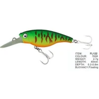 Vobler FL FL122 Floating 40mm 2.7g Depth 0.2-0.8m Colour 762 Vobler FL FL122 Floating 40mm 2.7g Depth 0.2-0.8m Colour 762