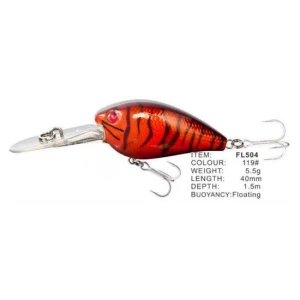 Vobler FL FL504 Floating 40mm 5.5g Depth 1.5m Colour 119 Vobler FL FL504 Floating 40mm 5.5g Depth 1.5m Colour 119
