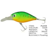 Vobler FL FL510 Floating 36mm 4.0g Depth 1.0m Colour 632 Vobler FL FL510 Floating 36mm 4.0g Depth 1.0m Colour 632